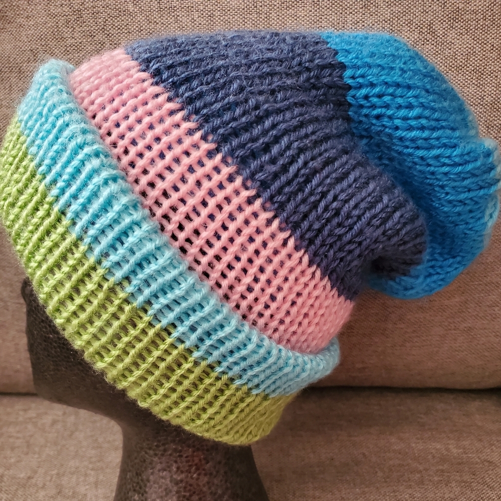 Reversible Handmade Unisex Beanie